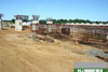 7/1/11: Columns for the piers for the northbound Int. 7 ramp viaduct underway.