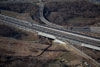 1/18/13: A view of the bridge structure over Black’s Creek and construction for the widening of the NJ Turnpike northbound lanes.