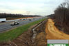 11/23/10: A view of work on the future North to South Outer Roadway (NSO) near Perrineville Road/County Road 630 where clearing has been done.