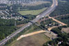9/8/10: A north aerial view of Old York Road showing clearing for the pipeline relocation operation. The cleared earth on the Turnpike north of Old York Road is for Contract 501 work.