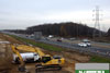 11/23/10: Progress overview of the future SNO lanes showing cleared earth near Old York Road.