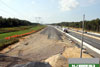 June 2011: A view looking south at a newly paved section of the northbound outer roadway (SNO).