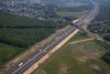 May 2011: An aerial view of Old York Road showing Widening construction.