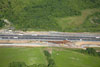 6/8/12: A close up photo showing the work to expand the NJ Turnpike bridge over Hightstown-Cranbury Station Road. 