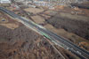 1/18/13: An aerial view of Contract 701 showing deck construction for the NJT bridge extension over Hightstown-Cranbury Station Road.