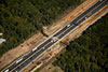 9/14/12: Clearing and earthwork for the southbound outer roadway work can be now seen at Cranbury Brook in Contract 803.