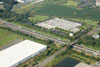 August 2009: A pre-construction aerial view of Prospect Plans Road where it crosses over the NJ Turnpike.